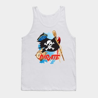 pirate red Tank Top